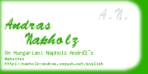 andras napholz business card